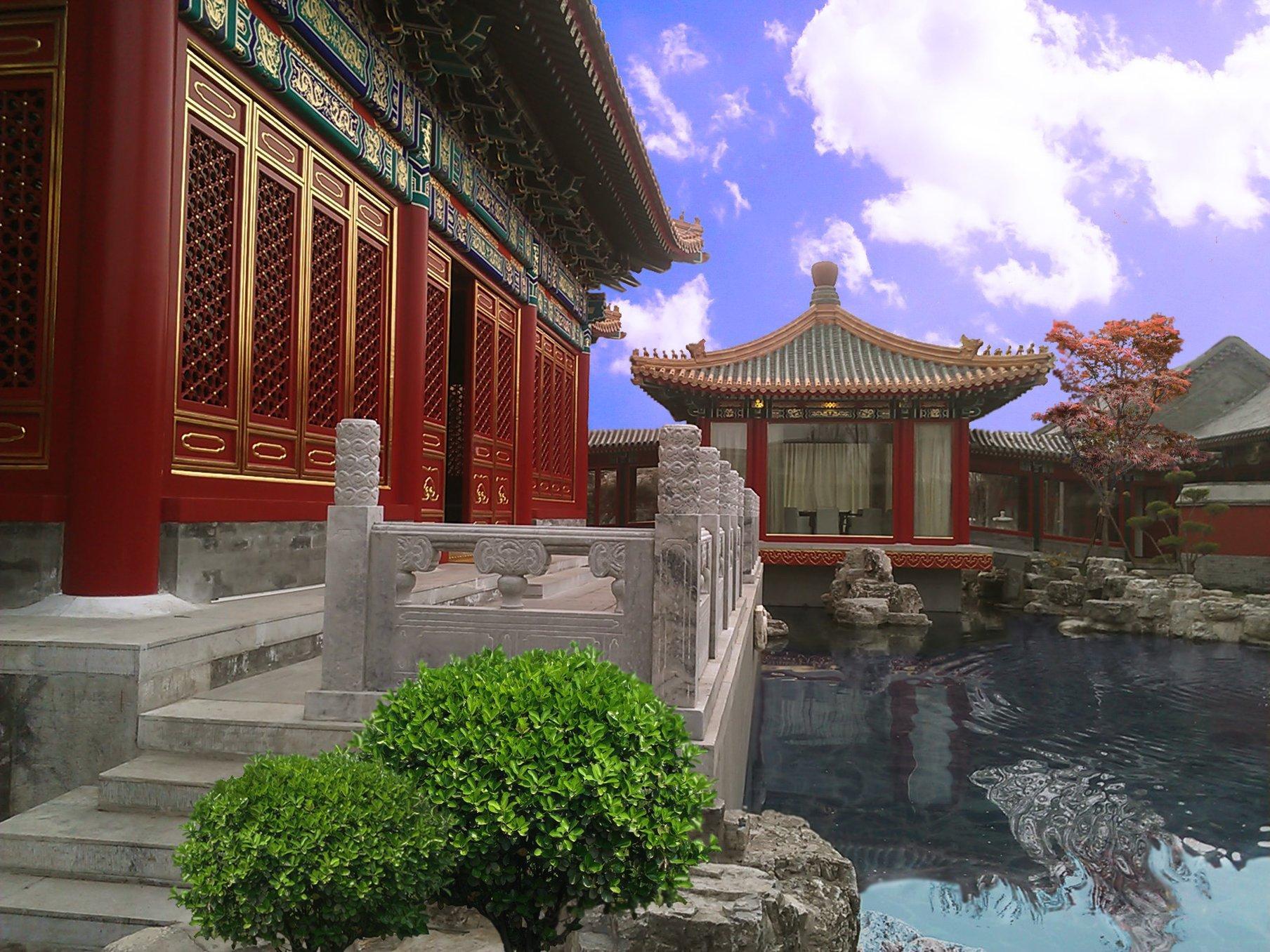 Lv Garden Huanghuali Art Galery Beijing Hotel Yinjiafu Buitenkant foto