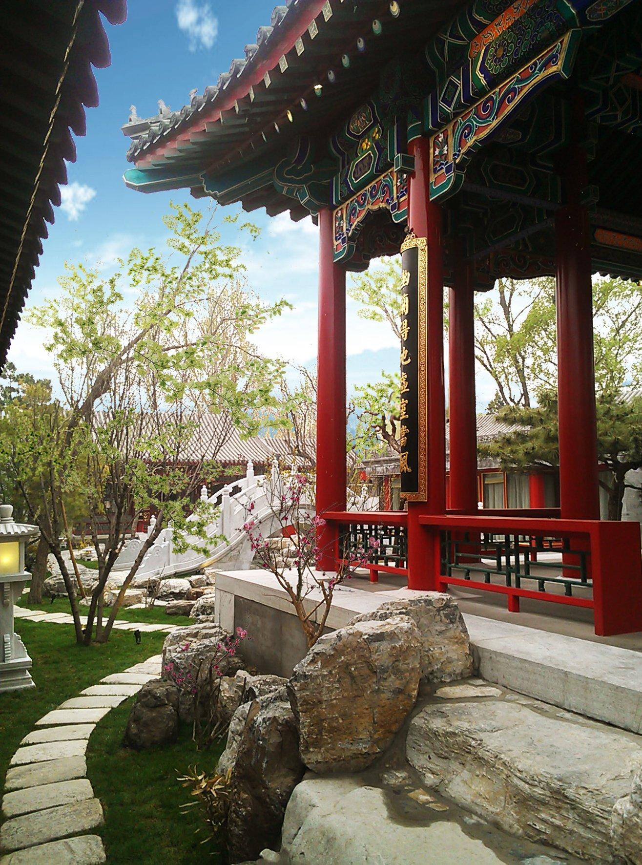 Lv Garden Huanghuali Art Galery Beijing Hotel Yinjiafu Buitenkant foto